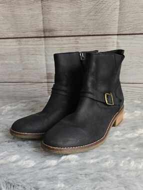 Sperry Black Ankle Boots, Womens Size 8.5